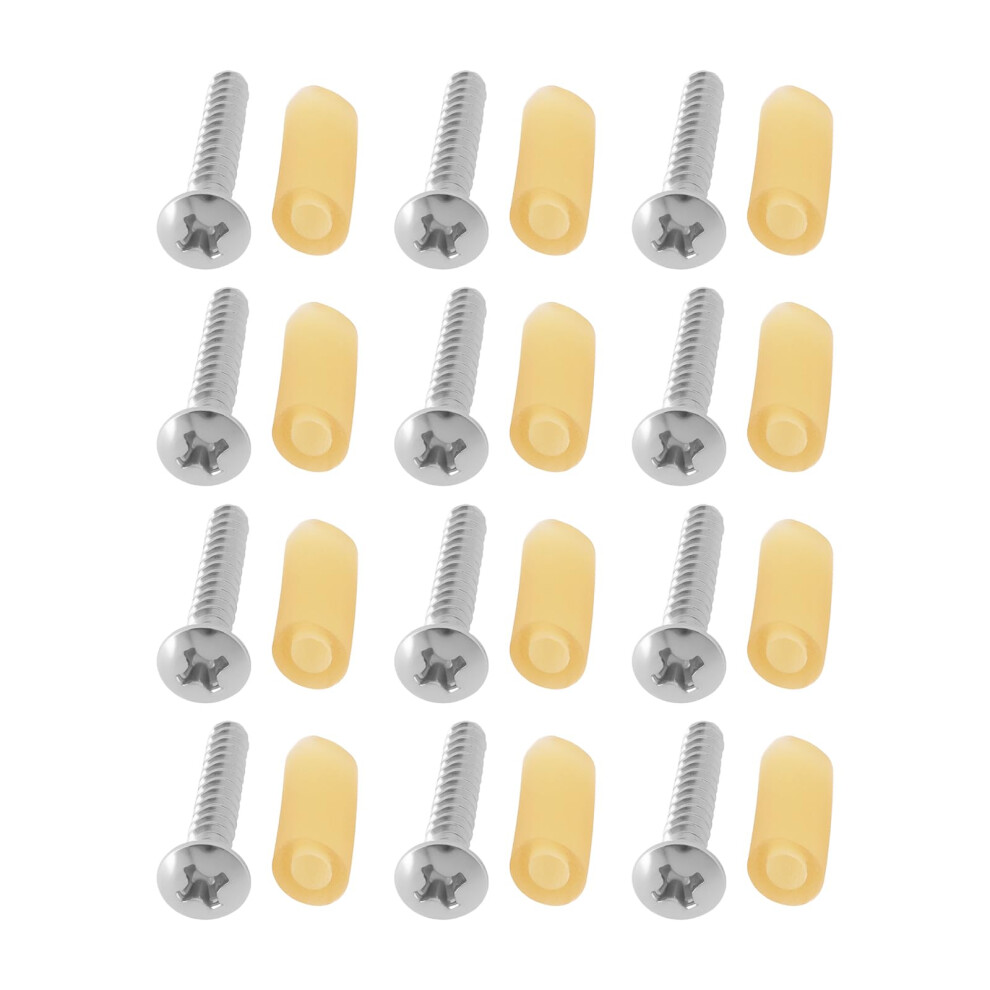 Briny River 12 Pcs Single Coil Pickup Screws 22Mm Steel Pickup Mountin
