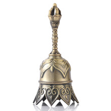 Homelavie Super Loud Lotus Brass Hand Call Bell Ringing Dinner Bell(Bronze)