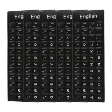 Tabanzhe 4 Pcs English Keyboard Stickers for UK Laptops & Desktops – S