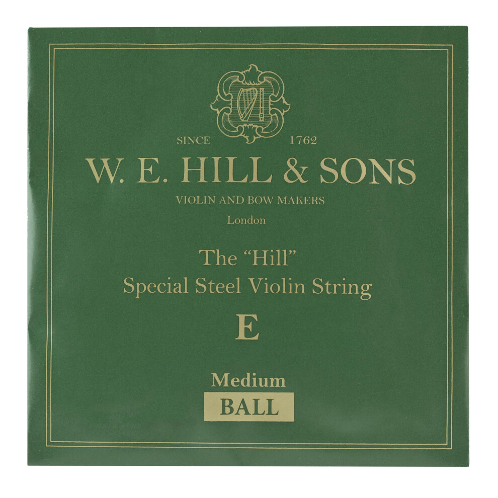 W. E. Hill & Sons Hidersine 4410Mb Hill Violin E-String Medium Gold With Ball End