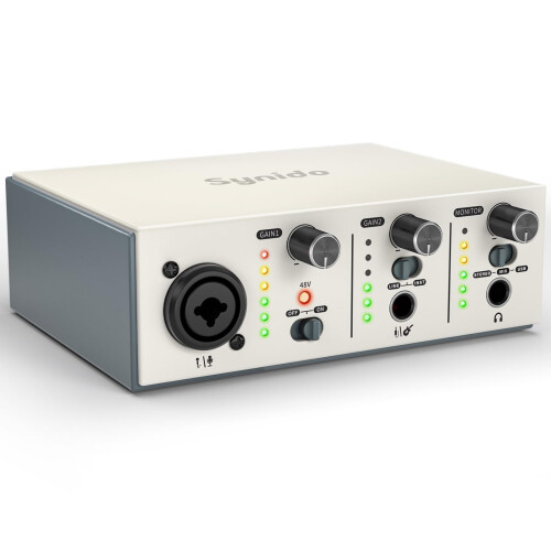 Synido USB-C Audio Interface for Recording, Streaming, Podcasting Live