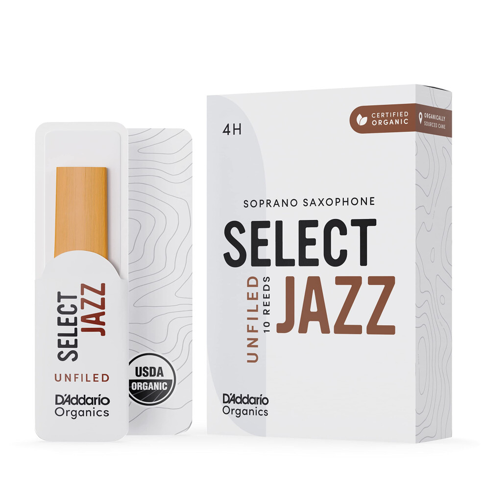 D'addario Organic Select Jazz Unfiled Soprano Saxophone Reeds - Sax Re