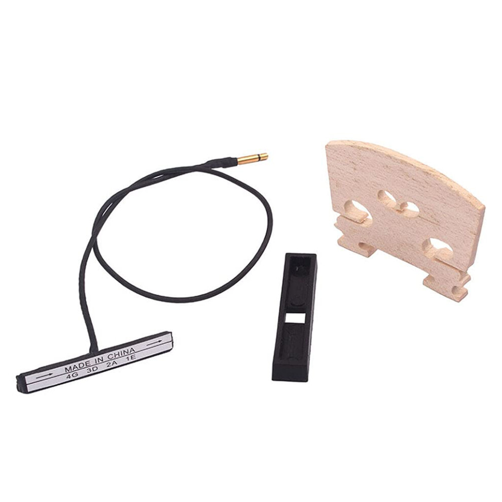 Alnicov Set Of Violin Bridge Double Piezo Upright Cello Pickup Base Fo
