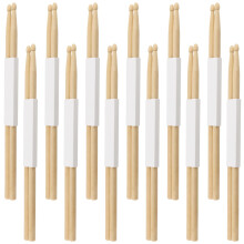 MANCHAP 12 Pairs 5A Drum Sticks, Maple Wood Drum Sticks, Wooden Drumsticks for Drumming, Practice, Performance