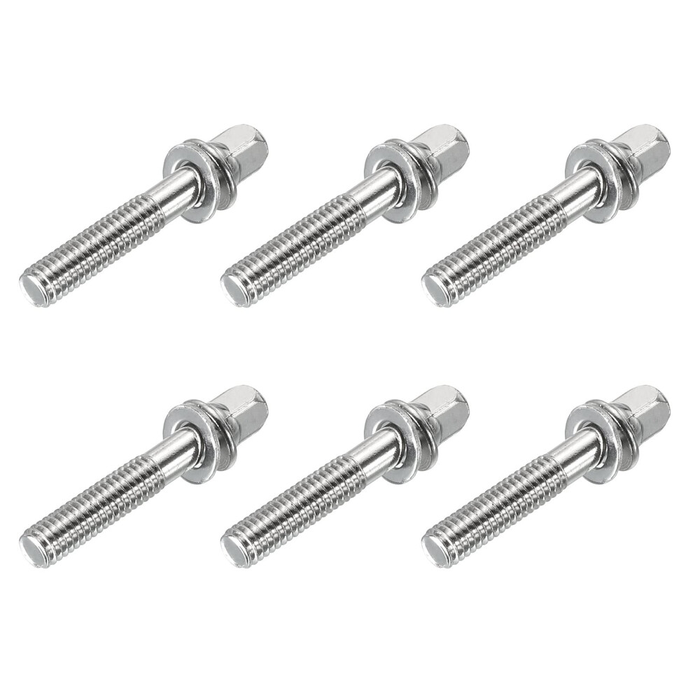 Sourcing Map Drum Tension Rods M6 X 30Mm For Bass Drum Hardware Parts