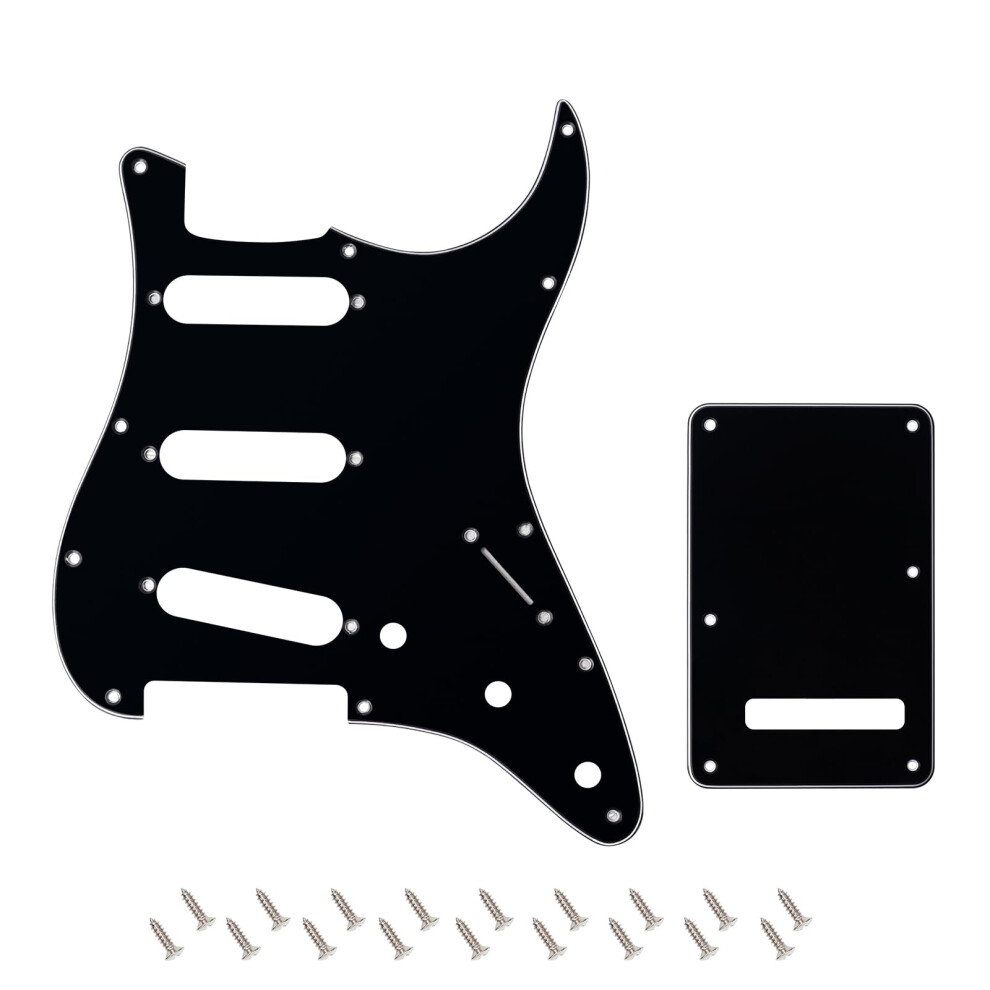 Banworks 3 Ply Strat Sss Pickguard 11-Hole Pickguard Scratch Plate Wit