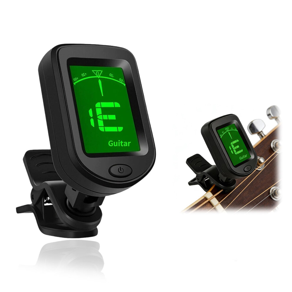 Lotnery Guitar Tuner Clip On, Digital Lcd Display For Acoustic Guitar,