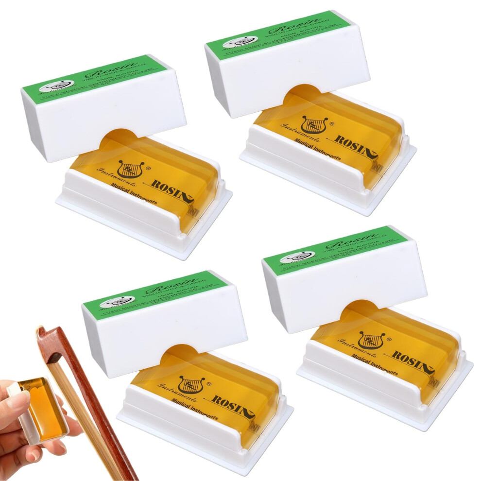 Xingbin 4Pcs Violin Rosin,Natural Rosin For Violin Viola And Cello Bows String