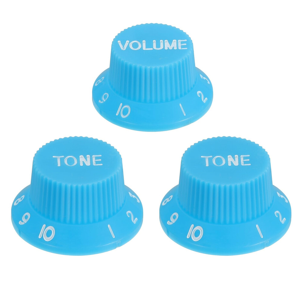 Sourcing Map 3Pcs Metric Top Hat Bell Knobs, 1 Volume 2 Tone Control G