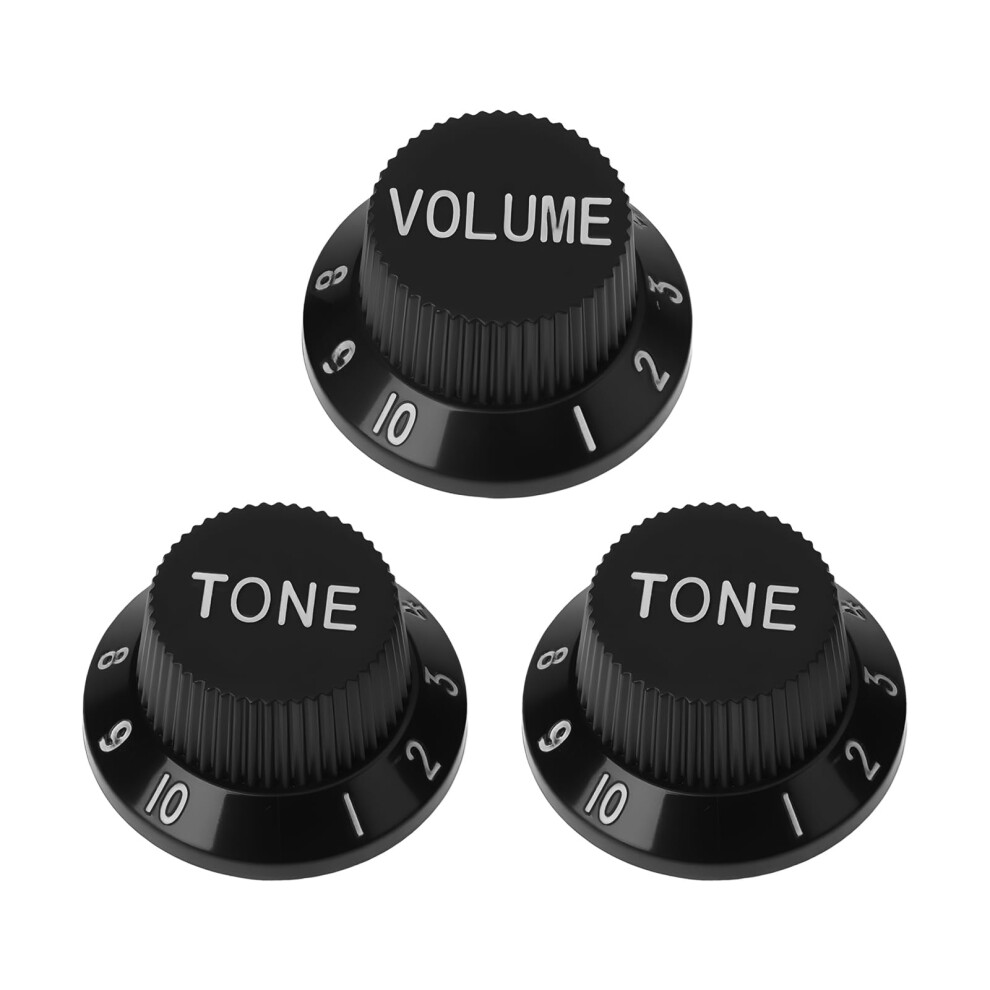 Briny River 3Pcs Electric Guitar Knobs Volume Knobs & Tone Knobs 6Mm H