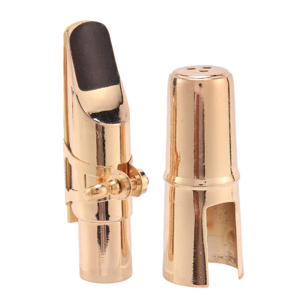 Sweetserenade Golden Alto Sax Saxophone Mouthpiece With Cap And Ligatu