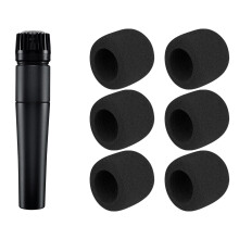 SOULWIT 6Pcs Pop Filter for Shure SM57 - Black