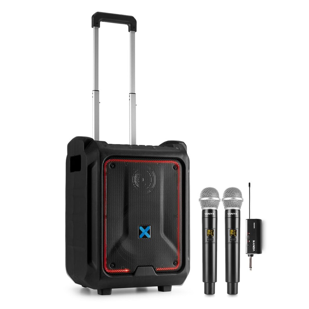 Vonyx Splash300 Weatherproof Portable Pa Speaker System With Dual Wire
