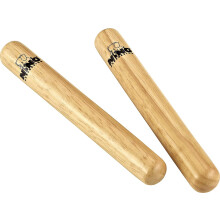 Nino Percussion Wood Claves Instruments - 1 Pair Small Wood Claves for