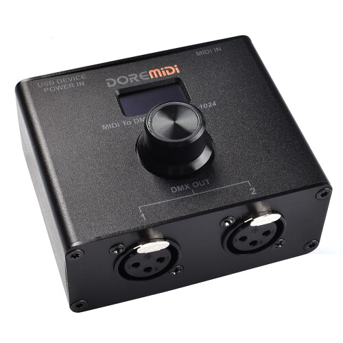 DOREMiDi MIDI To DMX Controller (MTD-1024) Can Convert MIDI Messages To DMX Mess