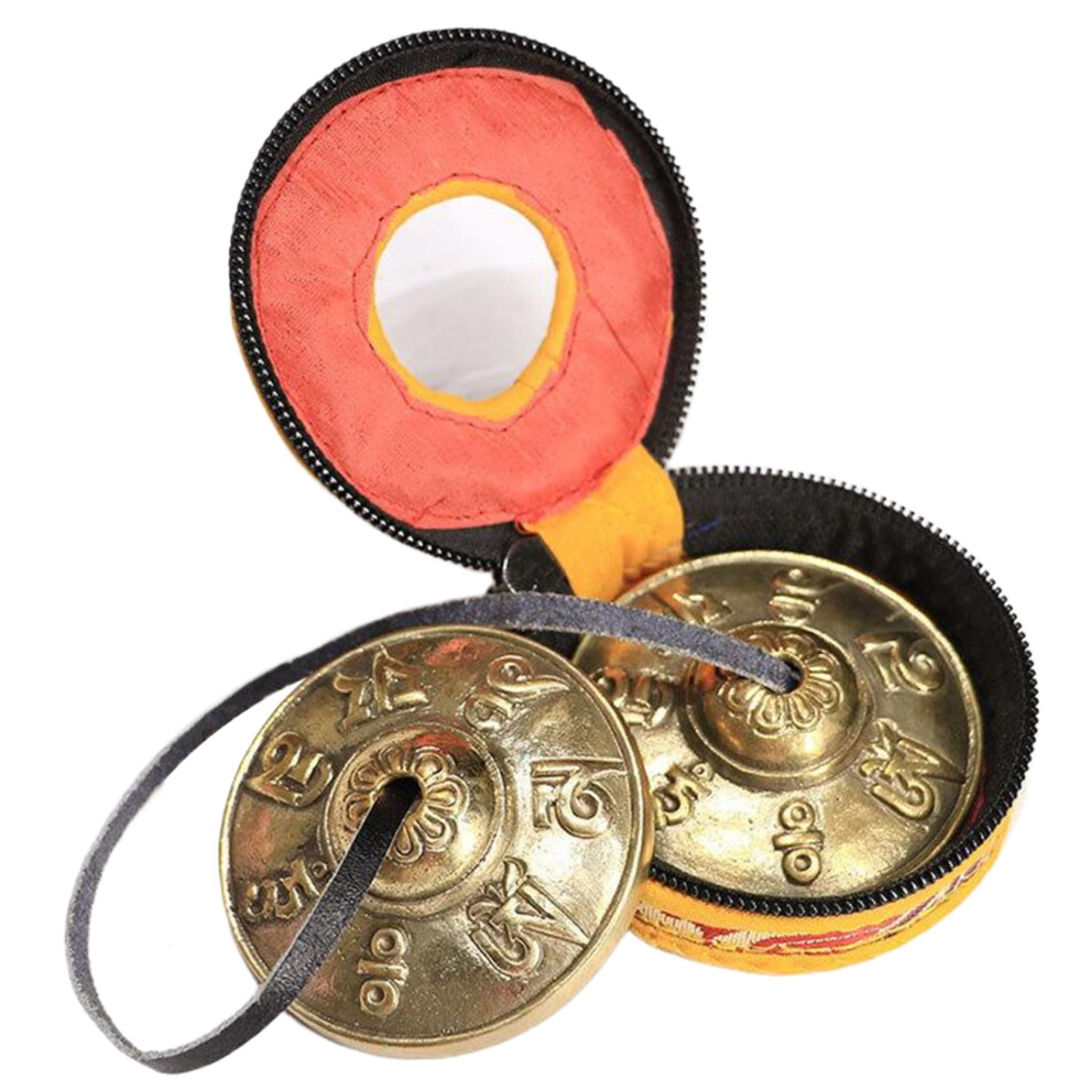 Ssguopte Gong, Mantra Tibetan Bells With Case Tingsha Cymbals Meditation Chime