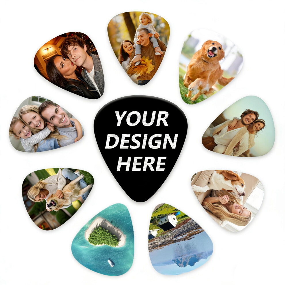 Loveven Custom Guitar Picks, Personalised Guitar Plectrums Multiple Th