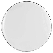 22" White Resonant Bass Kick Drum Skin With Tone Control Muffle Ring -