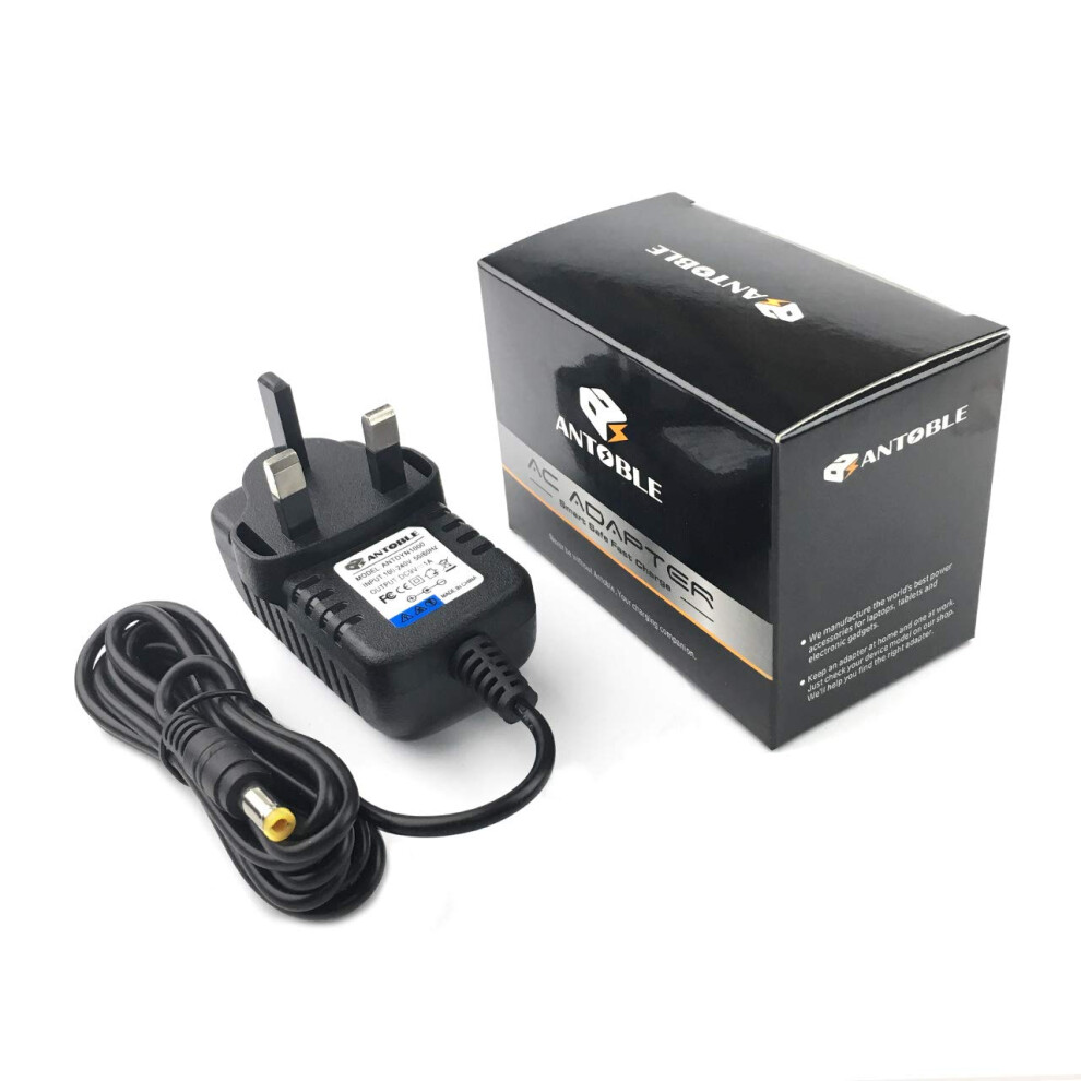 Antoble Guitar Effect Pedal Power Supply, 9V Ac Mains Charger Adapter