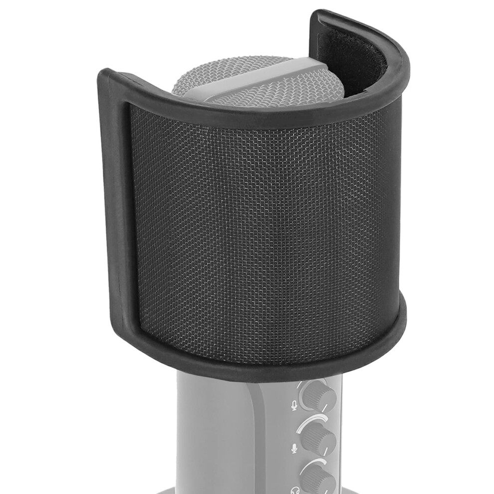 Geekria For Creators Mic Metal Pop Filter, Windscreen Cover With Metal
