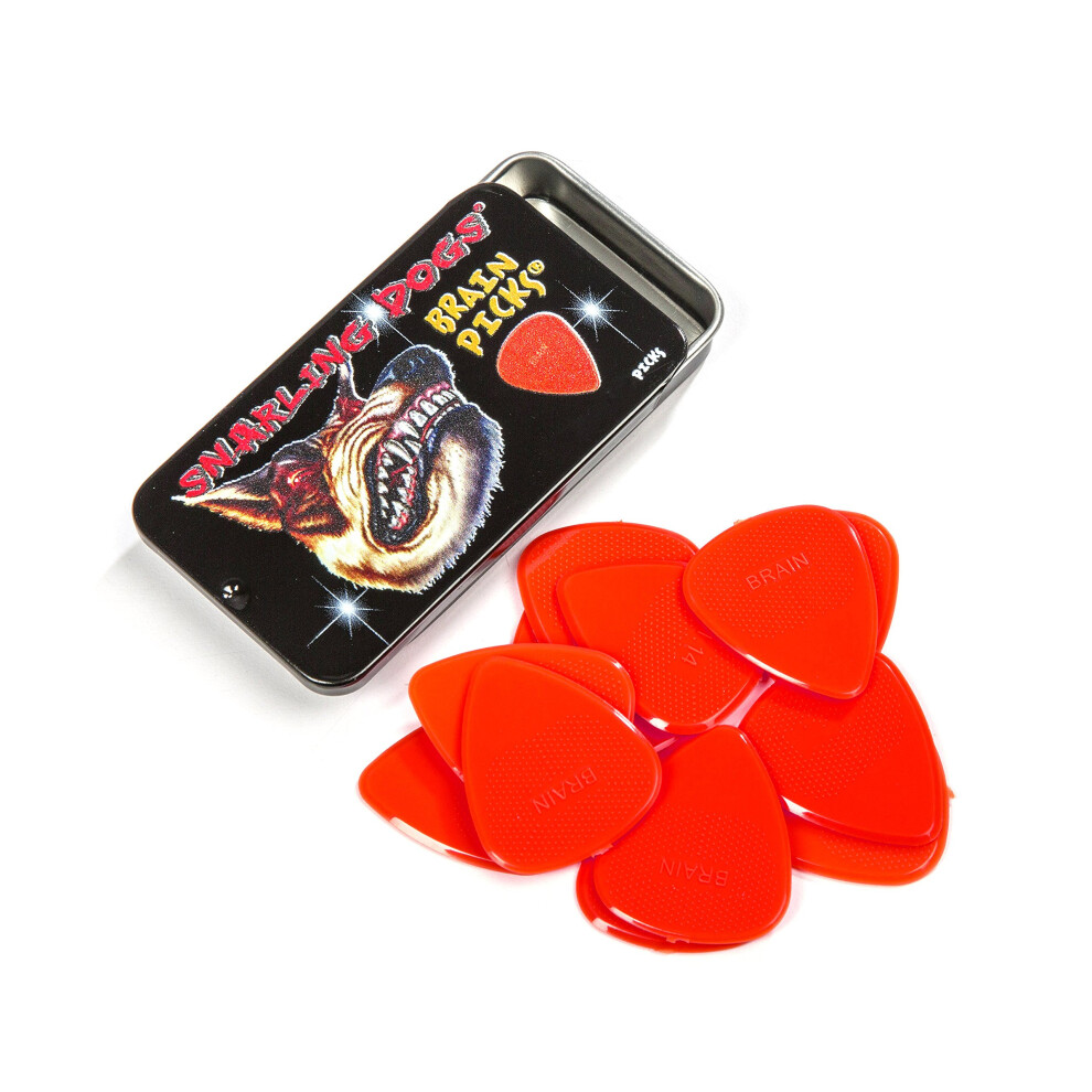 Snarling Dog Snarling Dogs Brain Tnsdb351, 0.73 Guitar Picks, 12-Piece, Collectible