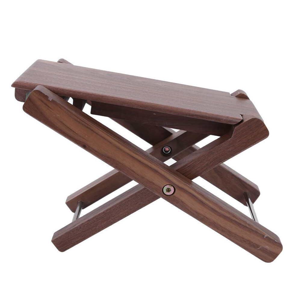 Bnineteenteam Wood Guitar Footstool, Folding Classical Foot Rest With