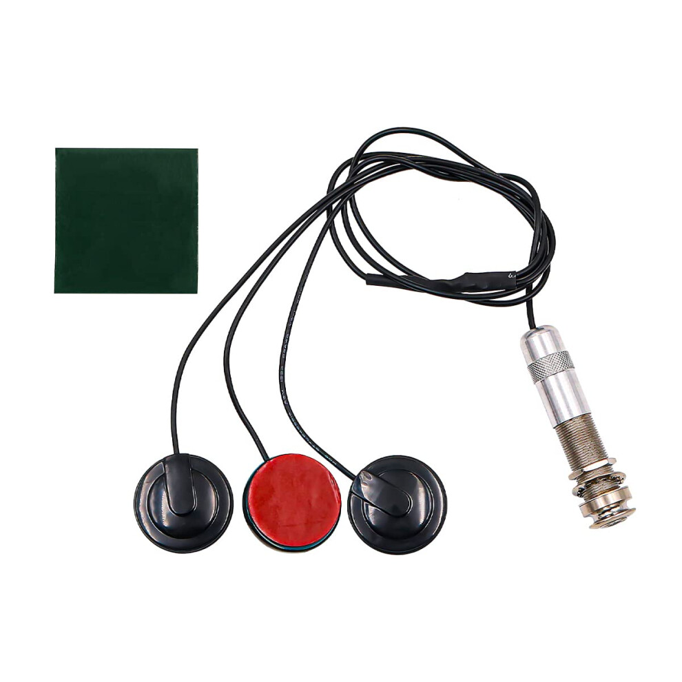 Alnicov Guitar Pickup Piezo Transducer With 3 Sensors 6.35Mm Musical I