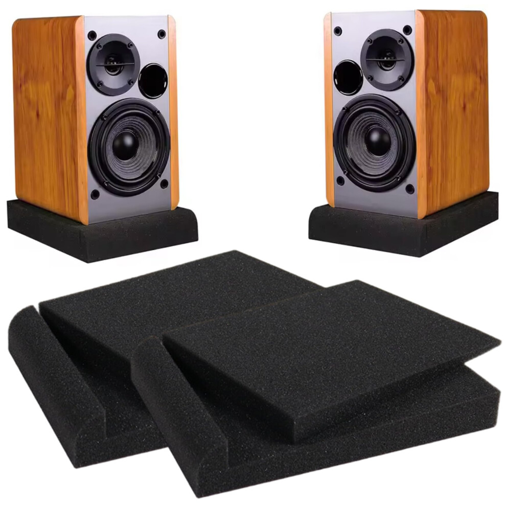 Jorzer Studio Monitor Isolation Pads 2Pcs 4 Inch Speaker Acoustic Foam Adjust
