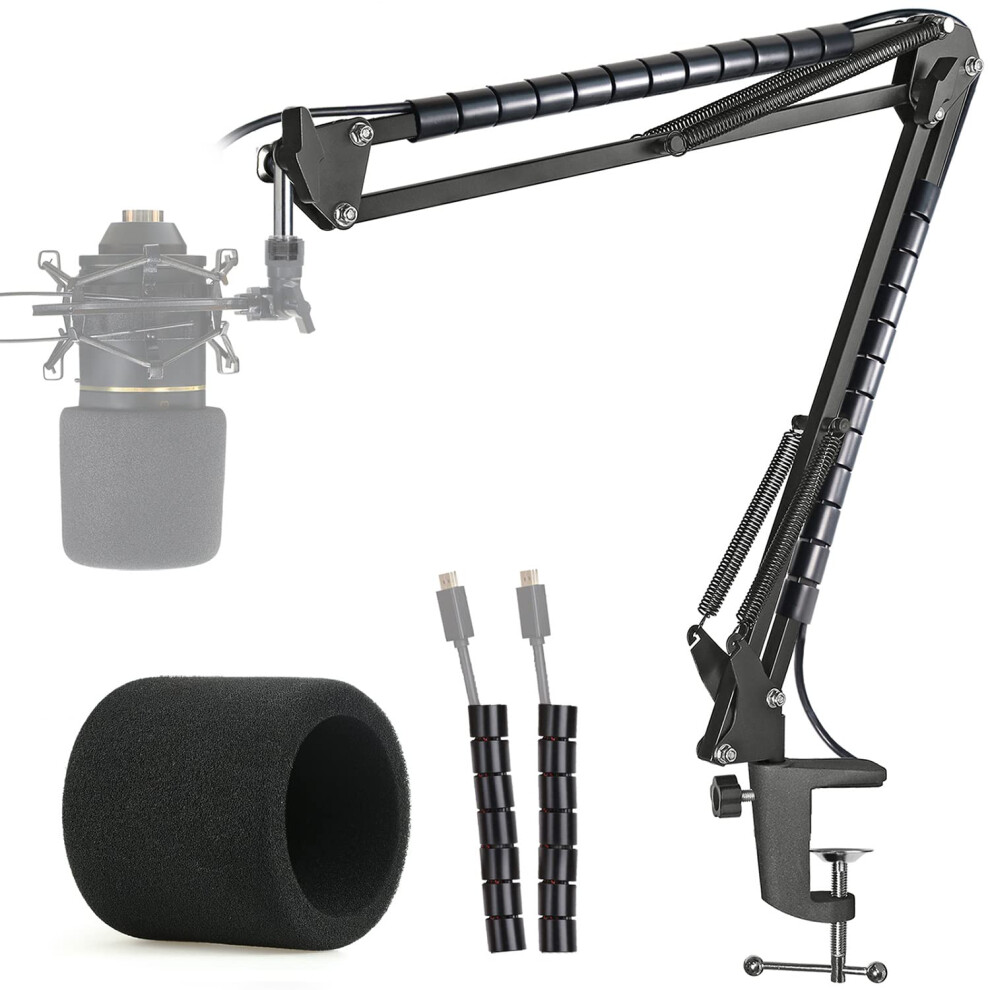 Youshares Mxl 770 990 Microphone Stand With Pop Filter - Microphone Boom Arm Sta