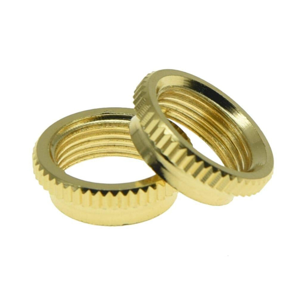 Kaish 2* Brass Metric M12 Guitar Toggle Switch Deep Recessed Nut For E