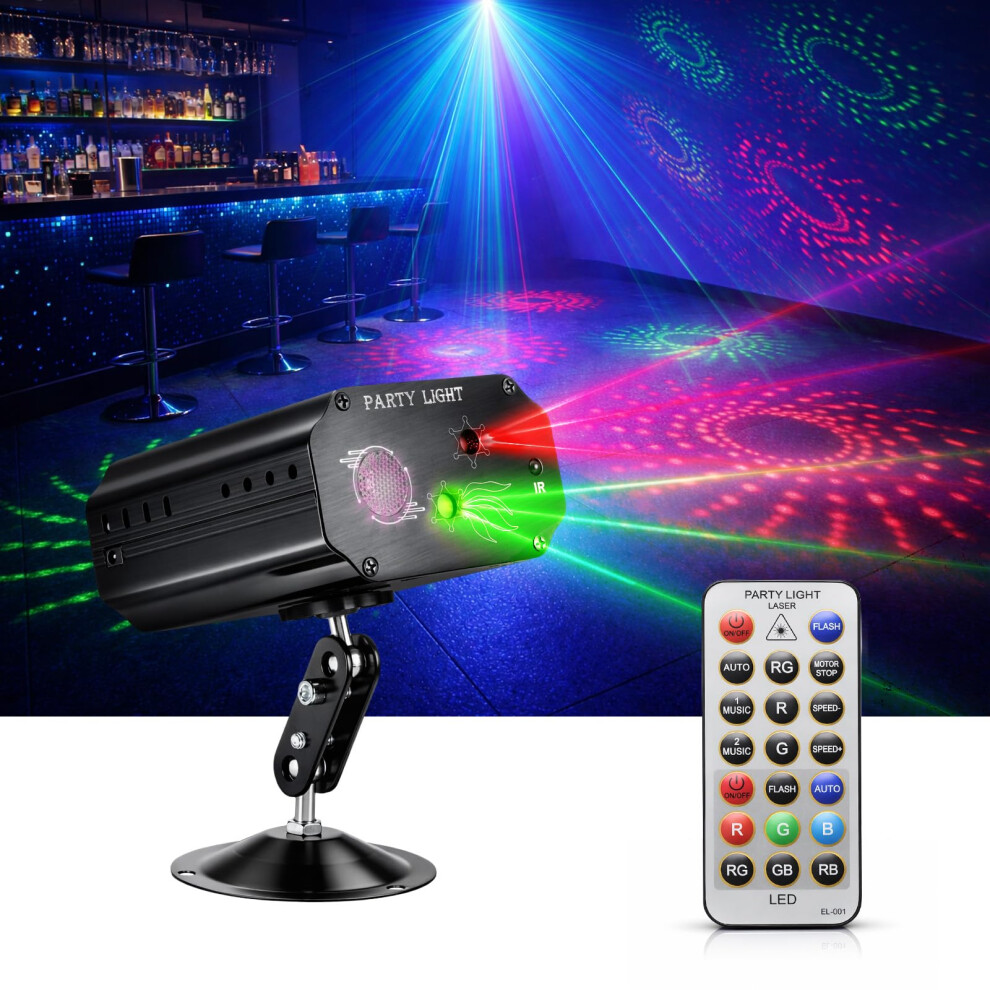 Greenwhim Party Disco Lights With Sound Activated Dj Stage Strobe Light Portable