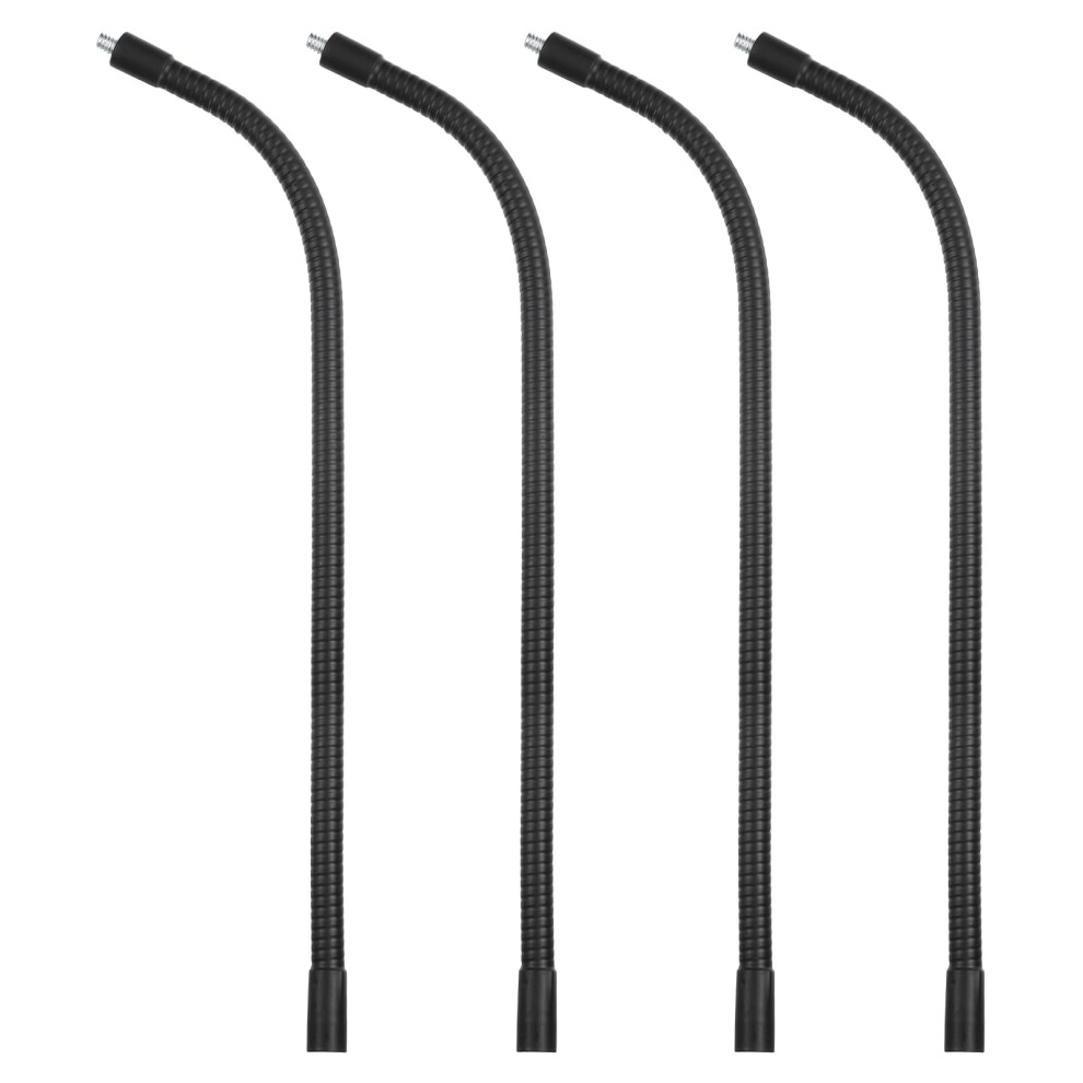 Patikil 15.7" Gooseneck, 4Pcs 1/4"-20 Female To Male Thread Metal Univ