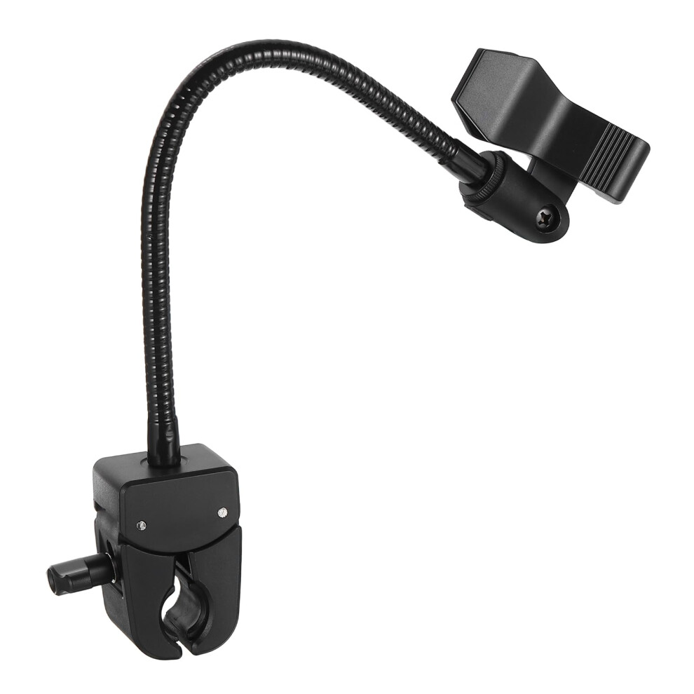 Patikil Gooseneck Desk Mic Stand, 12" Long Flexible Microphone Arm Sta