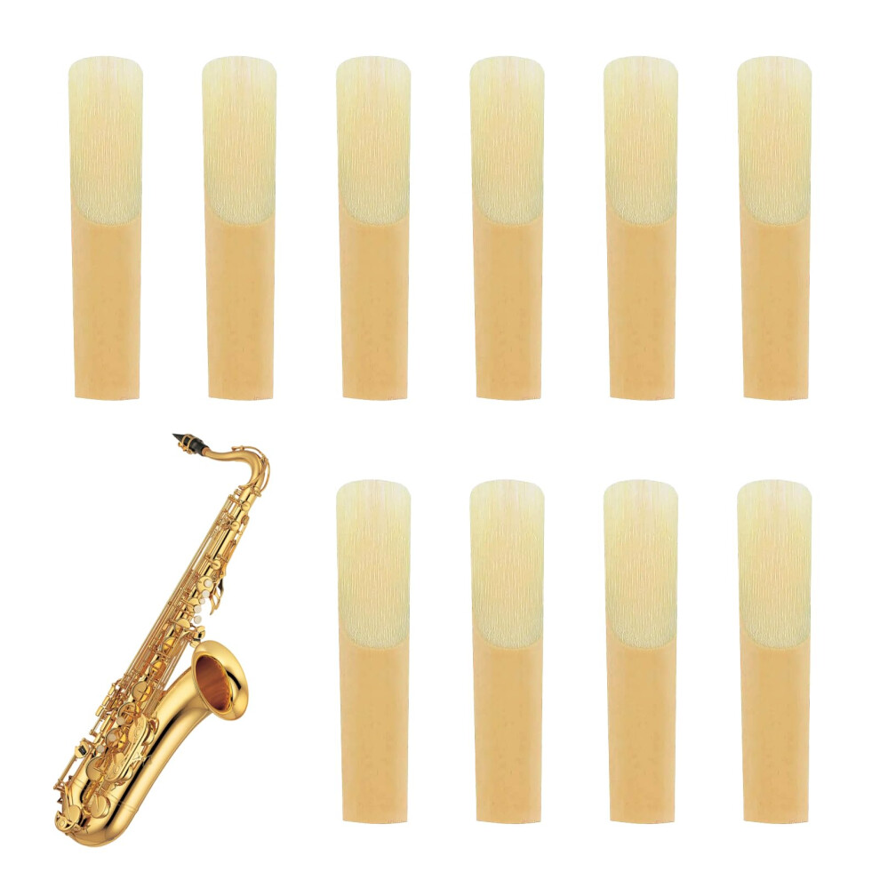 Snmygs 10 Pcs Alto Saxophone Reeds, Clarinet Reed, Strength 2.5 Professional