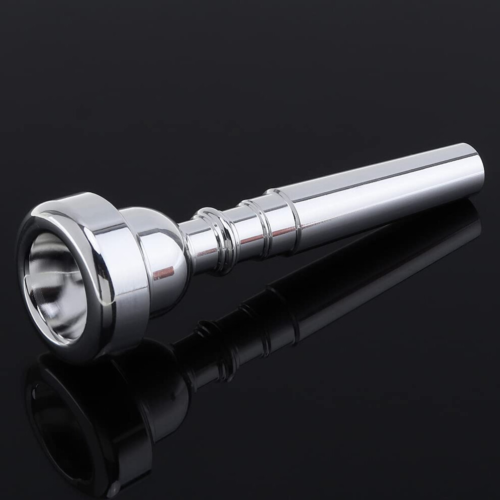 Origlam 3C Silver Trumpet Mouthpiece, Trumpet Mouthpiece Bb Tone Music