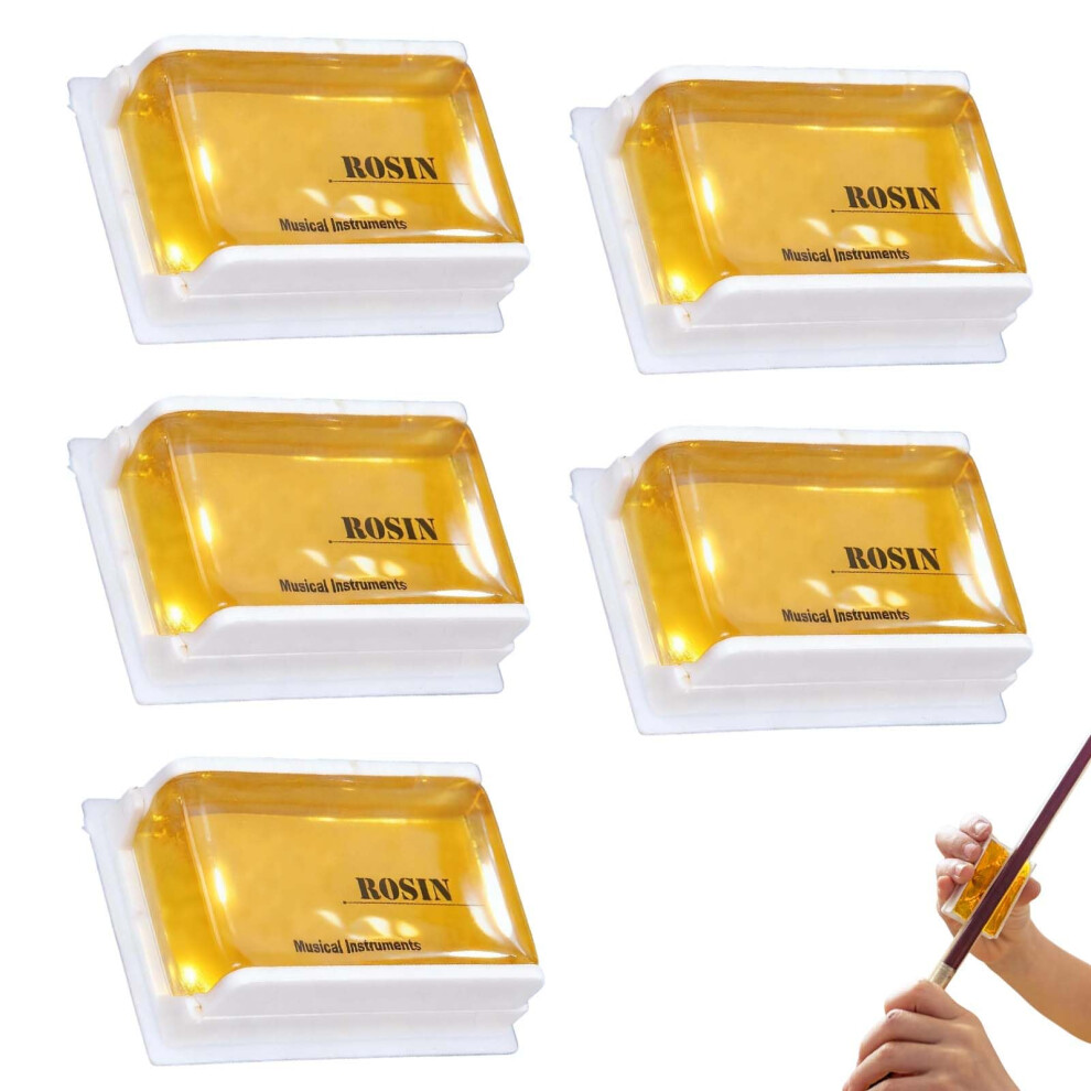 Pozuauoa 5Pcs Violin Rosin For Bow, Rosin Violin Bow String Use, Natural Rosins