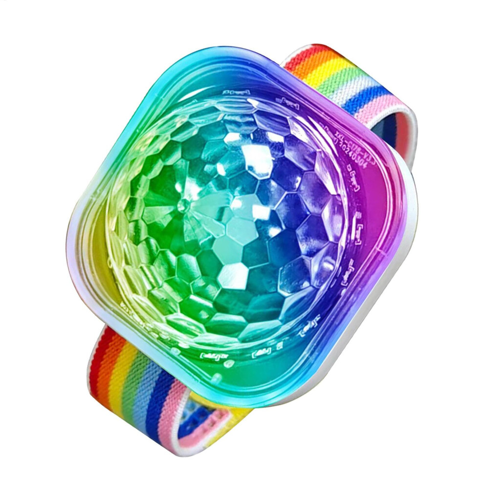Nbbwwu Disco Ball Light Wristband, Sound Sensitive Disco Wristband, Disco Bal