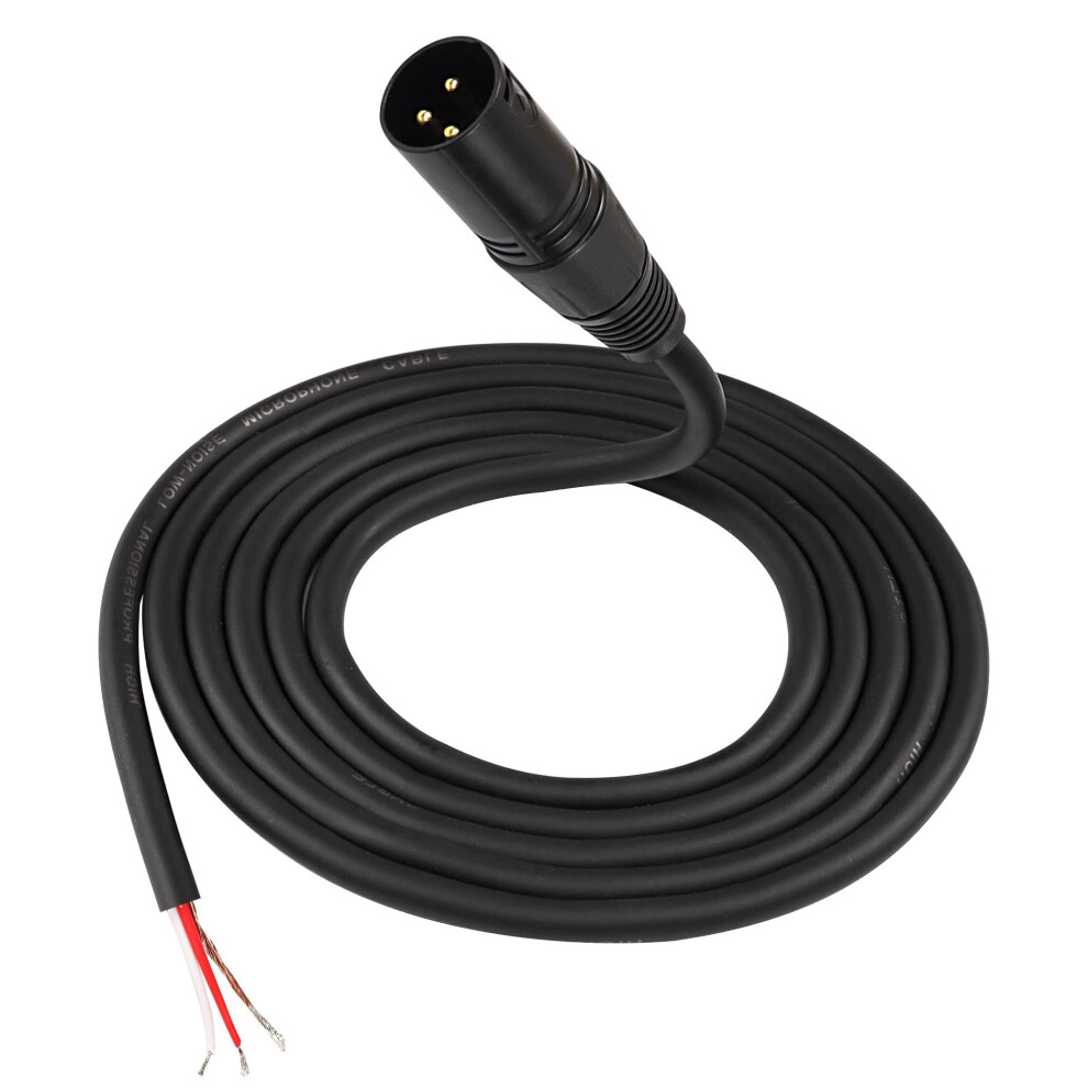 Unifizz Xlr Cable Microphone Cable 3Pin Xlr Pigtail Bare Wire Open End