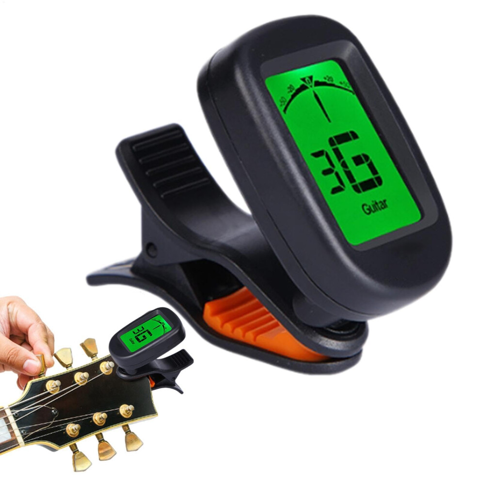 Guitar Tuner - Clip- Ukulele Tuner, Portable Digital Tuner | Multifunc