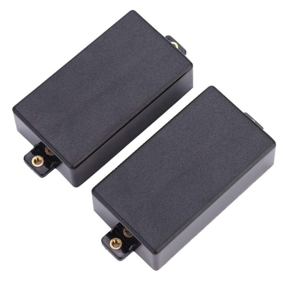 Dilwe 2Pcs Humbucker Pickup Covers,Durable Guitar Pickup Covers Sealed Elect