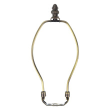 PATIKIL 8 Inch Lamp Harp Kit with 0.7" Tall Solid Zinc Alloy Finial, 1