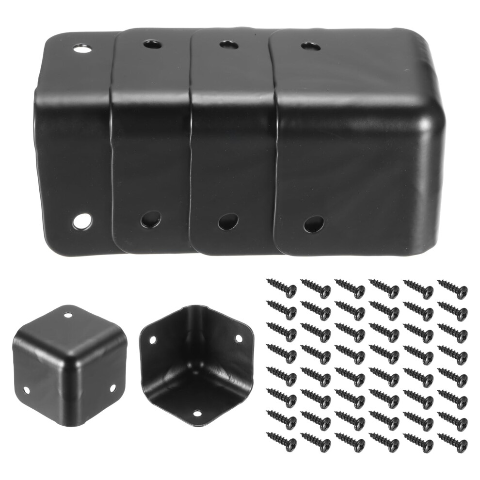 Sourcing Map 16 Pcs Speaker Cabinet Corners Protector 60X60x48mm Metal