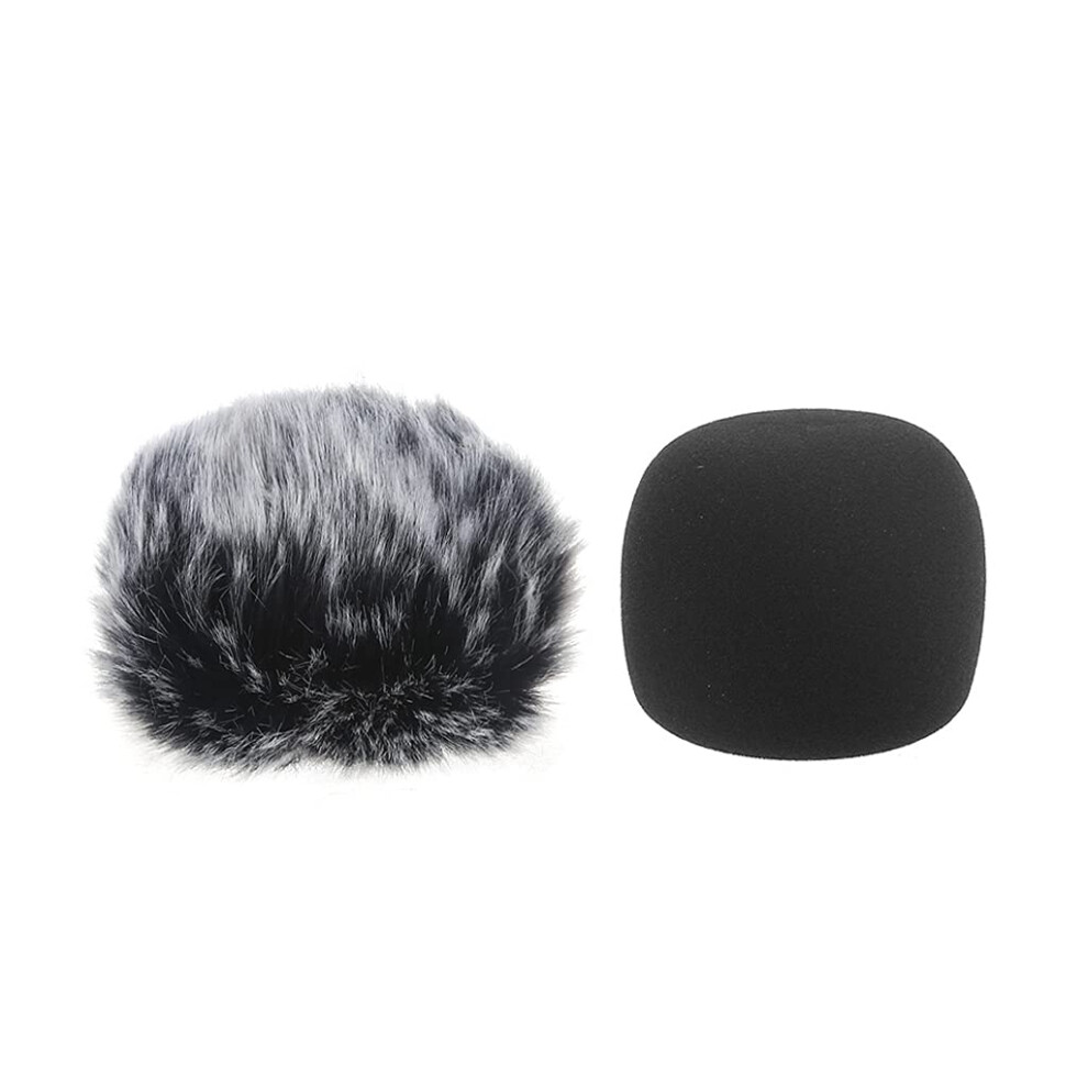 Hattba Furry Windscreen Muff Foam Filter Microphone Windproof For Zoom H1 Rec