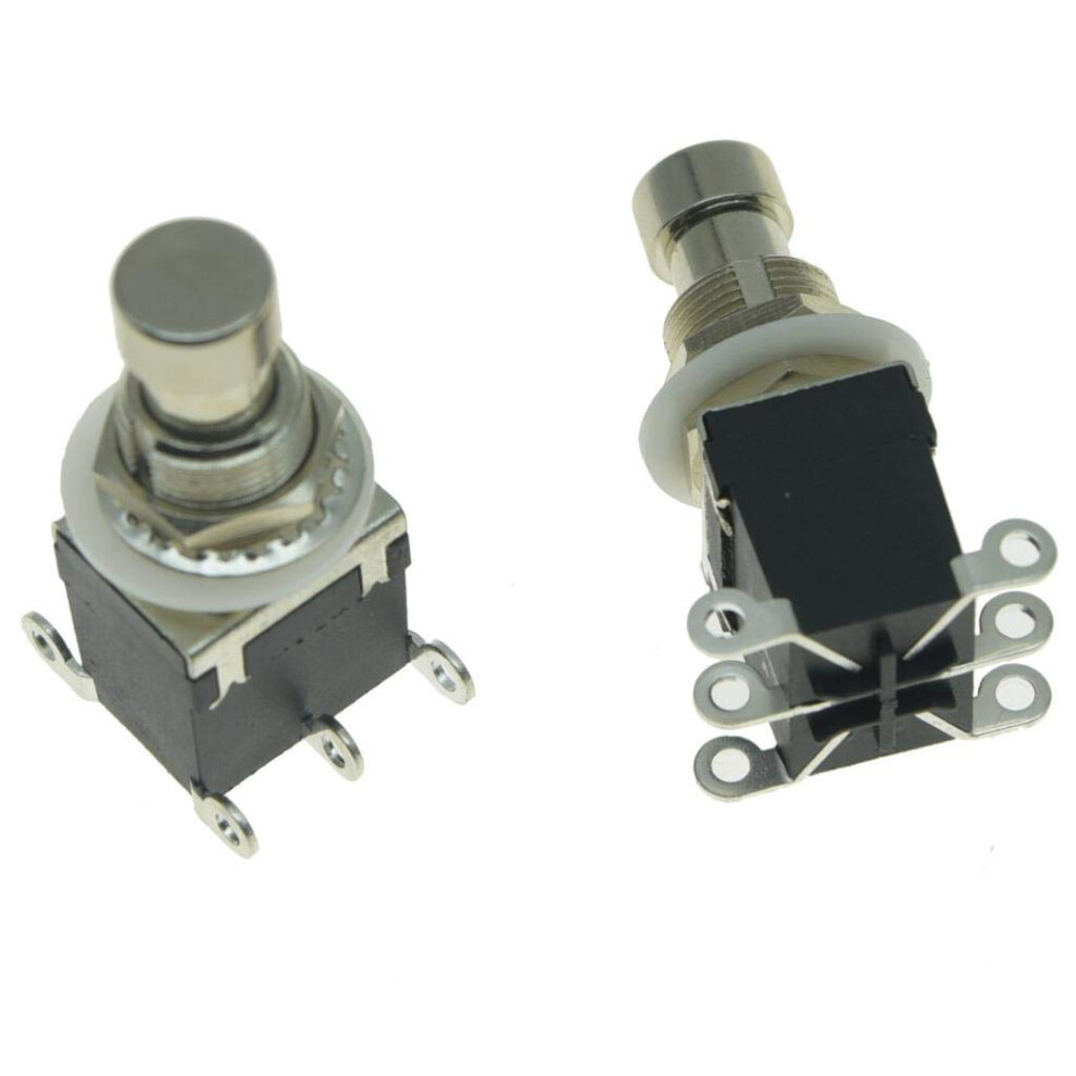 Kaish Pack Of 2 Latching Stomp 6-Pin Dpdt Electric Guitar Effect Pedal
