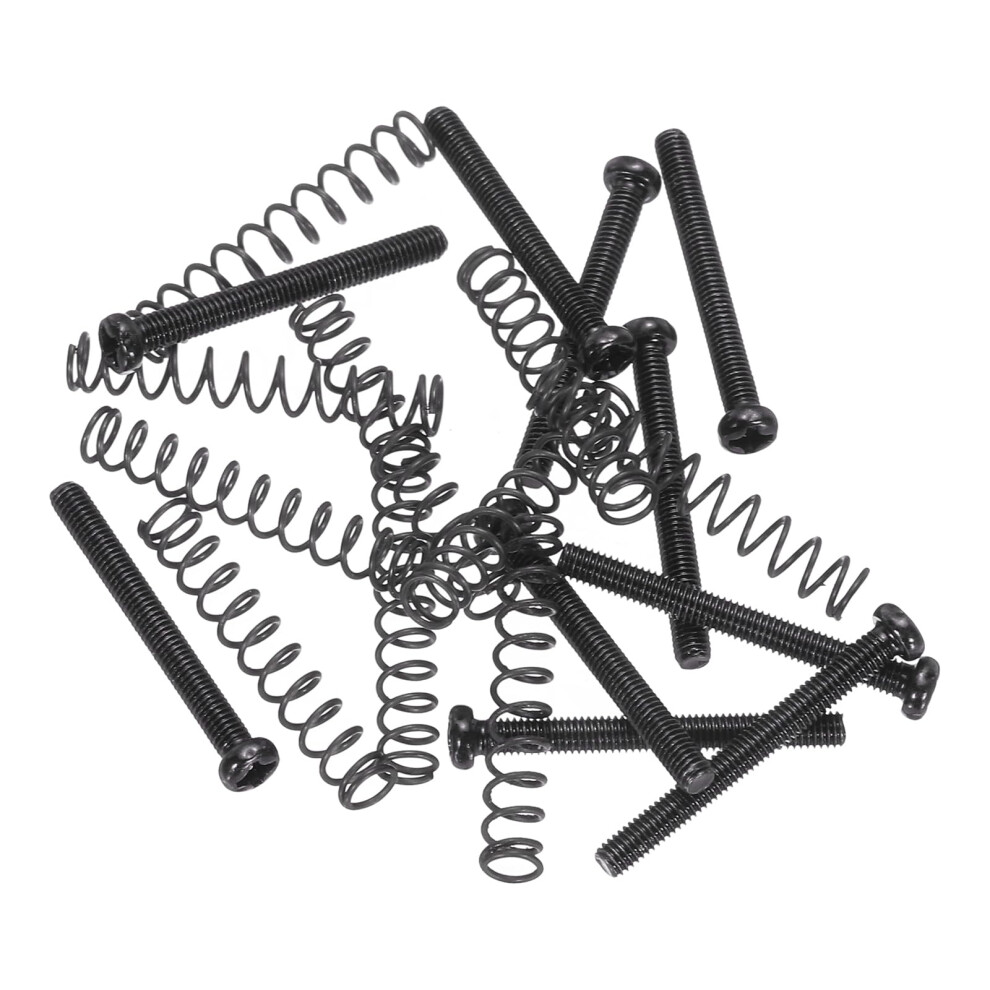 Sourcing Map 10Pcs M3 Guitar Pickup Ring Mounting Screws Pickup Spring