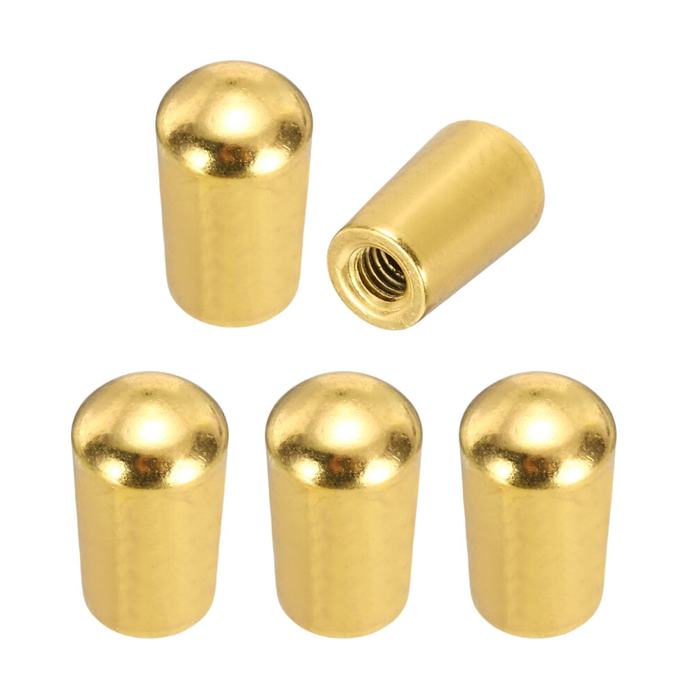 Sourcing Map 5Pcs 3 Way Guitar Toggle Switch Tip, M4 Brass Threaded To