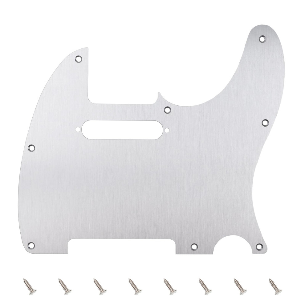 Banworks Cnc Processed Aluminum Tele Pickguard 1.5Mm-Thick 1 Ply 8-Hol