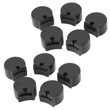 JZK 10 Pack Black Rubber Clarinet Thumb Rest Cushion Protector Thumb P