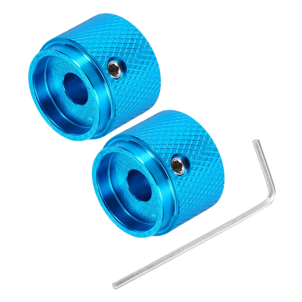 Sourcing Map 2Pcs Guitar Knobs Metal, Volume Tone Control Dome Knobs 6