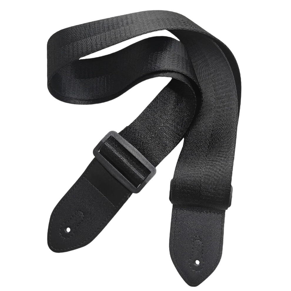 Aiwxeeu Black Guitar Strap For Acoustic And Electric Bass, Adjustable